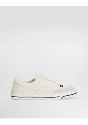 Dolce & Gabbana Dg Sailing Linen Sneakers - Man Sneakers Multicolor 44