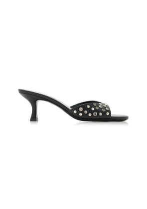 STAUD Brigitte Studded Leather Mules - Moda Operandi