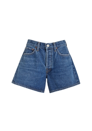 Agolde Parker Long Denim Shorts - Moda Operandi