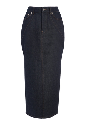 Givenchy Tailored Denim Midi Skirt - Moda Operandi