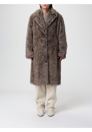 Fur Coat LIU JO Woman color Brown