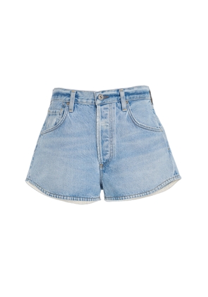 Citizens of Humanity Abita Curved-Hem Denim Shorts - Moda Operandi