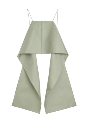 By Malene Birger Trinola Train-Detailed Sateen Top - Moda Operandi