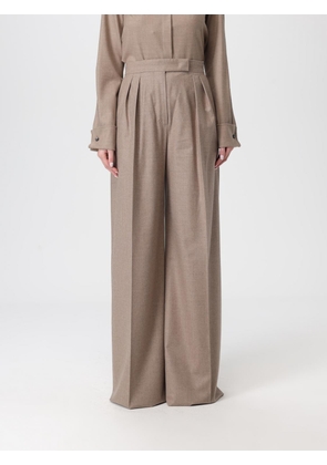 Pants MAX MARA Woman color Dove Grey