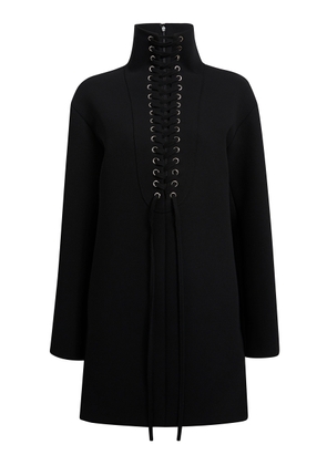 Khaite Lee Lace-Up Crepe Mini Dress - Moda Operandi