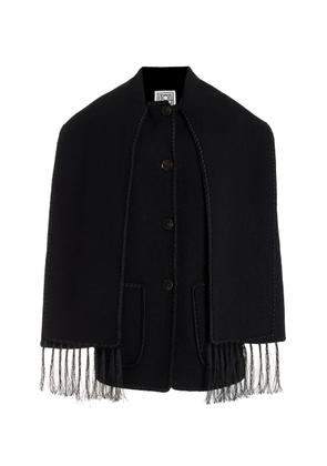 Toteme Embriodered Wool-Blend Scarf Jacket - Moda Operandi