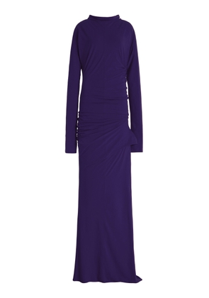 COLLEEN ALLEN Twist Gathered Cotton Maxi Dress - Moda Operandi
