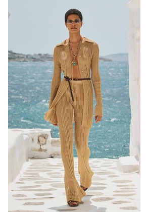 Zimmermann Rebellion Metallic Knit Shirt - Moda Operandi