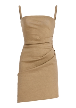 Anemos Nadege Stretch Linen-Blend Mini Dress - Moda Operandi