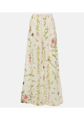 Agua by Agua Bendita Pinon Marina linen wide-leg pants