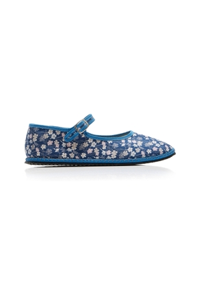 ViBi VENEZiA Exclusive Riviera Floral Canvas Mary Jane Flats - Moda Operandi