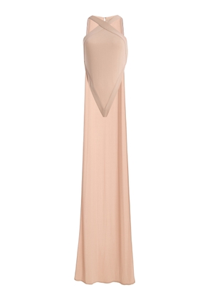 The New Arrivals Ilkyaz Ozel Exclusive Yoko Jersey Cape Bodysuit - Moda Operandi