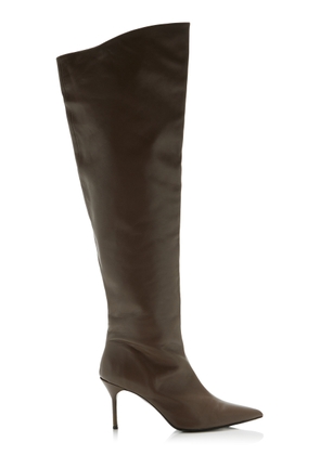 STAUD Sebastian Leather Over-The-Knee Boots - Moda Operandi