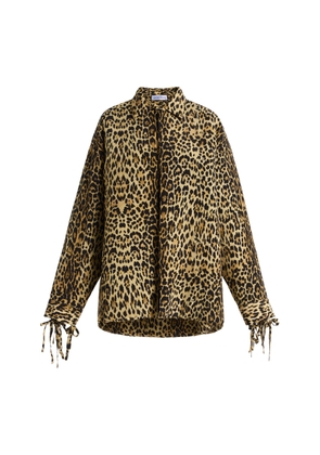 Marie Adam-Leenaerdt Leopard-Print Crepe Base Shirt - Moda Operandi