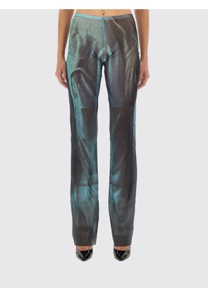 Pants JEAN PAUL GAULTIER Woman color Gnawed Blue