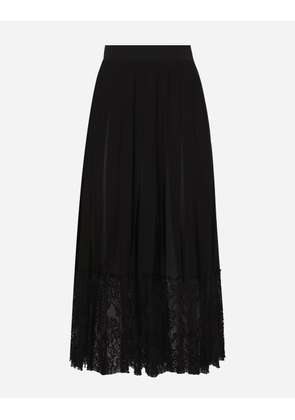 Dolce & Gabbana Gonna - Woman Skirts Black Silk 36