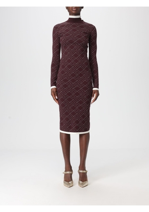 Dress ELISABETTA FRANCHI Woman color Wine