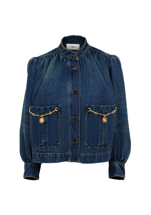 Chloé Horse Capsule Indigo Denim Jacket - Moda Operandi