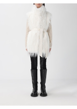 Fur Coat PINKO Woman color White