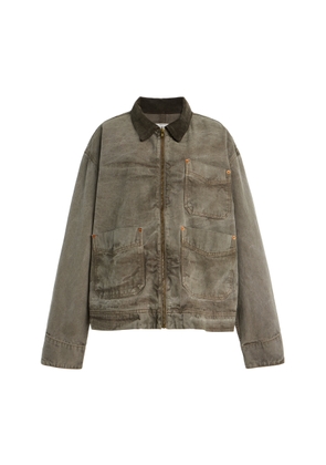 SLVRLAKE Casey Square Cotton Worker Jacket - Moda Operandi