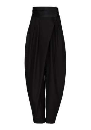 ALAÏA Tuxedo Round Wool Pants - Moda Operandi