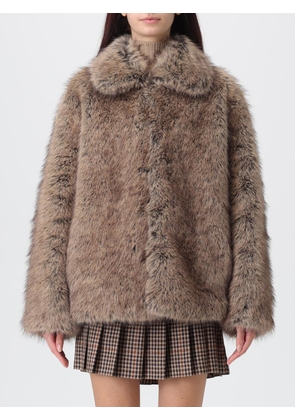 Fur Coat LIU JO Woman color Brown