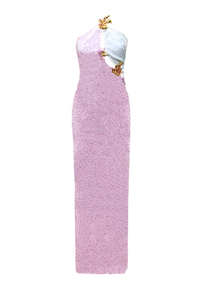 La Fuori Pink Ditsy Polka Dress - Moda Operandi