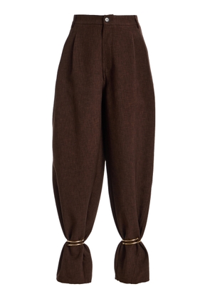DARKPARK Phebe Cuff-Detailed Wide-Leg Comfort Suit Pants - Moda Operandi