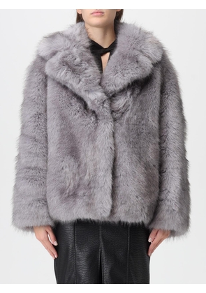 Fur Coat STAND STUDIO Woman color Grey