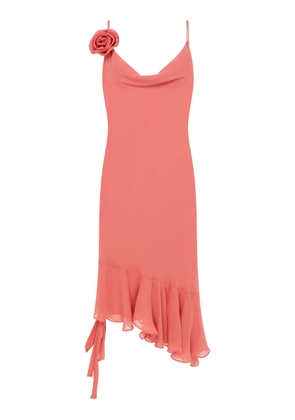 Paris Georgia Julia Ruffled Silk-Georgette Mini Dress - Moda Operandi