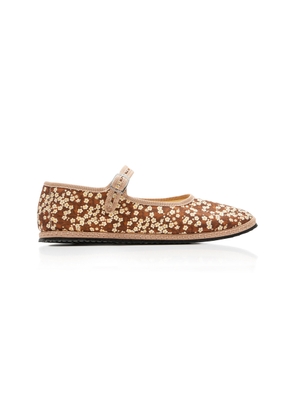 ViBi VENEZiA Exclusive Riviera Floral Canvas Mary Jane Flats - Moda Operandi
