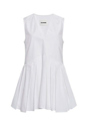 Jil Sander Cotton Peplum Top - Moda Operandi