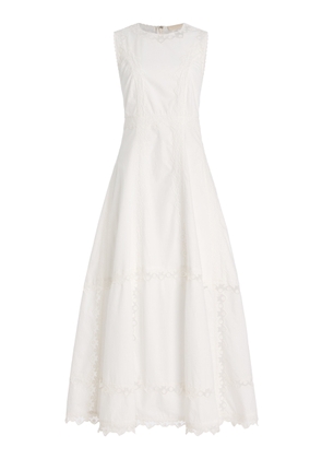 Ulla Johnson Anela Embroidered Cotton Midi Dress - Moda Operandi