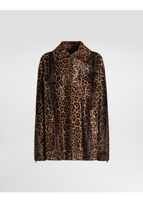 Dolce & Gabbana Pony Leo Shirt-style Jacket - Woman Coats And Jackets Multi-colored 44