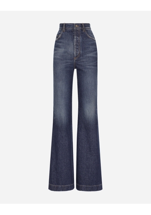 Dolce & Gabbana Flared Denim Jeans - Woman Denim And Jeans Multi-colored 52