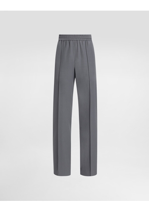 Dolce & Gabbana Wool Gabardine Trousers - Woman Pants And Shorts Gray 44