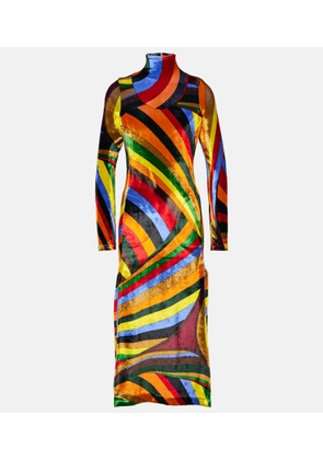 Pucci Iride velvet midi dress