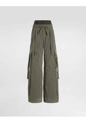 Dolce & Gabbana Waxed Faille Trousers - Woman Pants And Shorts Multicolor Fabric 38