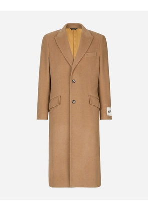 Dolce & Gabbana Single-breasted Camel Wool Coat - Man Coats And Jackets Blush Camel Wool 52