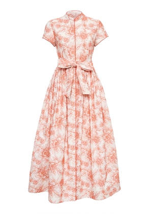 Loretta Caponi Camaiore Floral Midi Dress - Moda Operandi