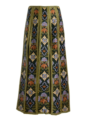 ALÉMAIS Oasira Linen-Blend Maxi Skirt - Moda Operandi