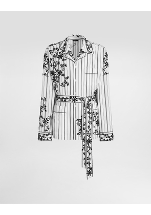 Dolce & Gabbana Vanity Robe With Embroidery - Man Underwear And Loungewear Multi-colored 46