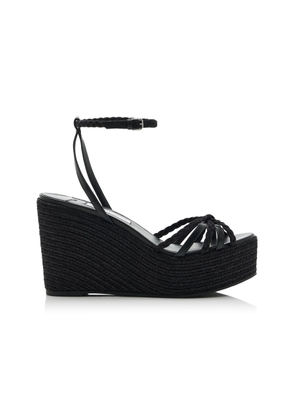 Jimmy Choo Dree Suede Platform Wedge Sandals - Moda Operandi