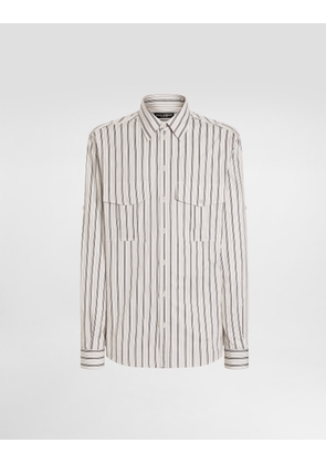 Dolce & Gabbana Striped Martini Shirt - Man Shirts Multicolor 39