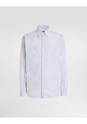 Dolce & Gabbana Striped Poplin Martini Shirt - Man Shirts Multicolor 41