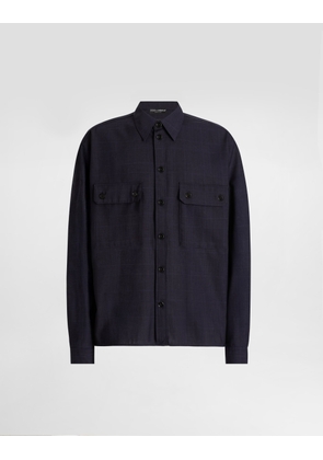 Dolce & Gabbana Glen Plaid Shirt - Man Shirts Multicolor 37