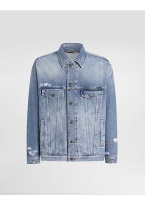 Dolce & Gabbana Denim Jacket - Man Denim Multi-colored 50