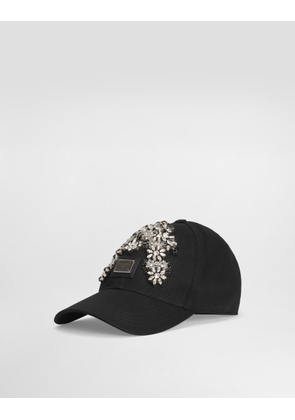 Dolce & Gabbana Cotton Drill Baseball Hat - Man Hats And Gloves Black 57