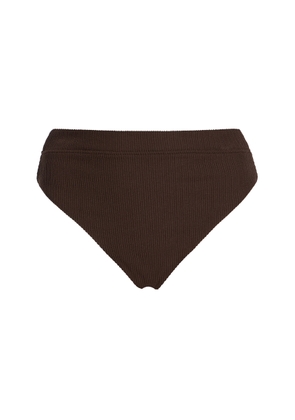 Zulu & Zephyr Textured High-Cut Bikini Brief - Moda Operandi
