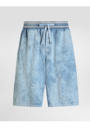 Dolce & Gabbana Treated Jersey Bermuda Shorts - Man Pants And Shorts Multi-colored 48